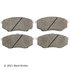 085-1957 by BECK ARNLEY - PREMIUM ASM BRAKE PADS