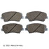 085-1950 by BECK ARNLEY - PREMIUM ASM BRAKE PADS