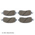 085-1961 by BECK ARNLEY - PREMIUM ASM BRAKE PADS