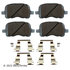 085-6553 by BECK ARNLEY - PREMIUM ASM PADS W / HARDWARE