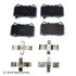 085-6705 by BECK ARNLEY - PREMIUM ASM PADS W / HARDWARE