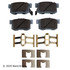 085-6733 by BECK ARNLEY - PREMIUM ASM PADS W / HARDWARE