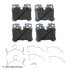 085-6993 by BECK ARNLEY - PREMIUM ASM PADS W / HARDWARE