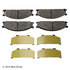 089-1296 by BECK ARNLEY - PREMIUM BRAND BRAKE PADS