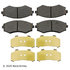 089-1381 by BECK ARNLEY - PREMIUM BRAND BRAKE PADS