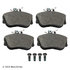 089-1523 by BECK ARNLEY - PREMIUM BRAND BRAKE PADS