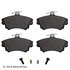 089-1600 by BECK ARNLEY - PREMIUM BRAND BRAKE PADS