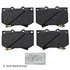 089-1618 by BECK ARNLEY - PREMIUM BRAND BRAKE PADS