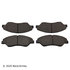 089-1612 by BECK ARNLEY - PREMIUM BRAND BRAKE PADS