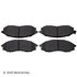 089-1653 by BECK ARNLEY - PREMIUM BRAND BRAKE PADS