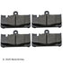 089-1695 by BECK ARNLEY - PREMIUM BRAND BRAKE PADS