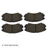 089-1706 by BECK ARNLEY - PREMIUM BRAND BRAKE PADS