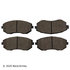 089-1702 by BECK ARNLEY - PREMIUM BRAND BRAKE PADS