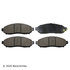 089-1726 by BECK ARNLEY - PREMIUM BRAND BRAKE PADS