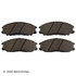 089-1724 by BECK ARNLEY - PREMIUM BRAND BRAKE PADS