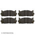 089-1758 by BECK ARNLEY - PREMIUM BRAND BRAKE PADS