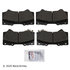 089-1791 by BECK ARNLEY - PREMIUM BRAND BRAKE PADS