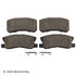 089-1847 by BECK ARNLEY - PREMIUM BRAND BRAKE PADS