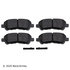 089-1885 by BECK ARNLEY - PREMIUM BRAND BRAKE PADS