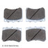 085-1396 by BECK ARNLEY - PREMIUM ASM BRAKE PADS