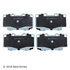 085-1641 by BECK ARNLEY - PREMIUM ASM BRAKE PADS