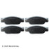 085-1671 by BECK ARNLEY - PREMIUM ASM BRAKE PADS