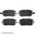 085-1872 by BECK ARNLEY - PREMIUM ASM BRAKE PADS