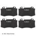 085-2124 by BECK ARNLEY - PREMIUM APPLICATION SPECIFIC MATERIAL BRAKE PADS