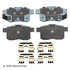 085-6798 by BECK ARNLEY - PREMIUM ASM PADS W / HARDWARE