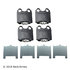 089-1611 by BECK ARNLEY - PREMIUM BRAND BRAKE PADS