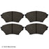 089-1660 by BECK ARNLEY - PREMIUM BRAND BRAKE PADS