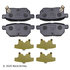 089-1824 by BECK ARNLEY - PREMIUM BRAND BRAKE PADS