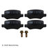 089-1890 by BECK ARNLEY - PREMIUM BRAND BRAKE PADS