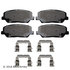 089-1958 by BECK ARNLEY - PREMIUM BRAND BRAKE PADS