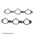 037-6008 by BECK ARNLEY - INTAKE MANIFOLD GASKETS