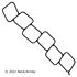 037-6187 by BECK ARNLEY - INT MANIFOLD GASKET SET