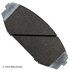 085-1605 by BECK ARNLEY - PREMIUM ASM BRAKE PADS