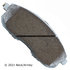 085-1640 by BECK ARNLEY - PREMIUM ASM BRAKE PADS