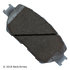 085-1657 by BECK ARNLEY - PREMIUM ASM BRAKE PADS