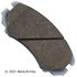 085-1706 by BECK ARNLEY - PREMIUM ASM BRAKE PADS