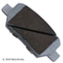 Beck Arnley 085-1719 Disc Brake Pad Set PREMIUM ASM BRAKE PADS
