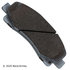 085-1722 by BECK ARNLEY - PREMIUM ASM BRAKE PADS