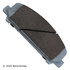 085-1833 by BECK ARNLEY - PREMIUM ASM BRAKE PADS