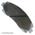 085-1955 by BECK ARNLEY - PREMIUM ASM BRAKE PADS