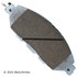 085-1966 by BECK ARNLEY - PREMIUM ASM BRAKE PADS