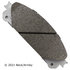 085-2121 by BECK ARNLEY - PREMIUM APPLICATION SPECIFIC MATERIAL BRAKE PADS