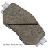 085-2122 by BECK ARNLEY - PREMIUM APPLICATION SPECIFIC MATERIAL BRAKE PADS