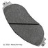 085-2123 by BECK ARNLEY - PREMIUM APPLICATION SPECIFIC MATERIAL BRAKE PADS