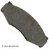 089-1246 by BECK ARNLEY - PREMIUM BRAND BRAKE PADS