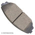 089-1605 by BECK ARNLEY - PREMIUM BRAND BRAKE PADS